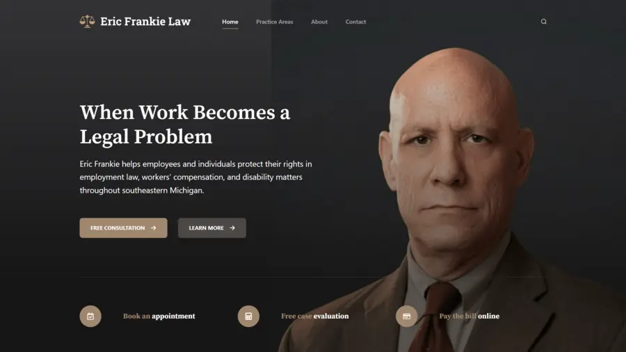 Feature Image for frankie.law website.
